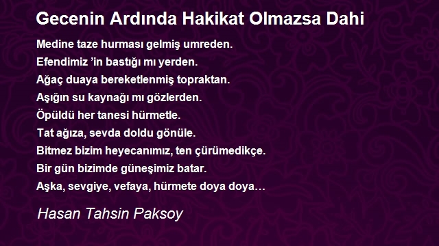 Hasan Tahsin Paksoy