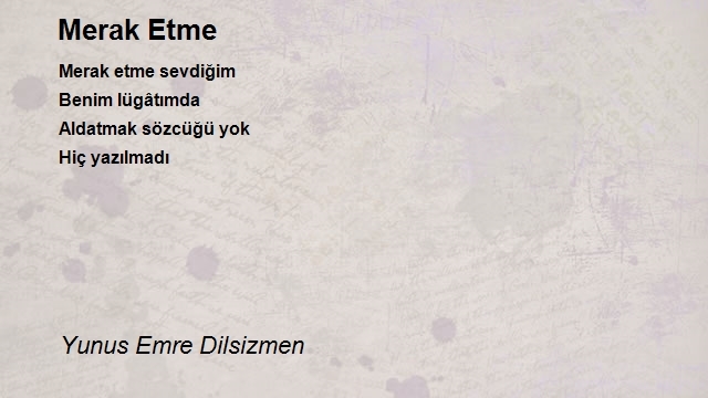 Yunus Emre Dilsizmen