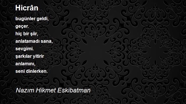 Nazım Hikmet Eskibatman