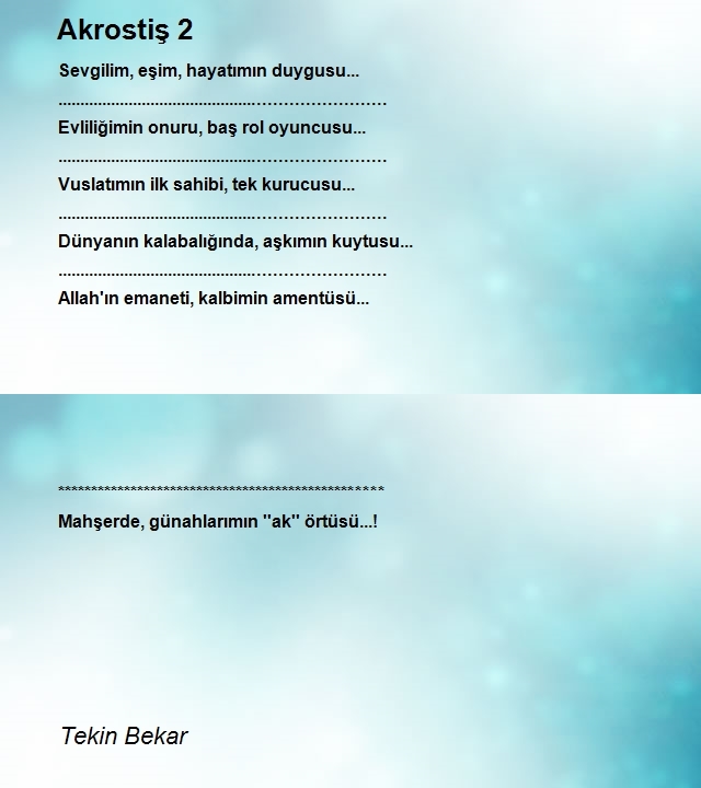 Tekin Bekar