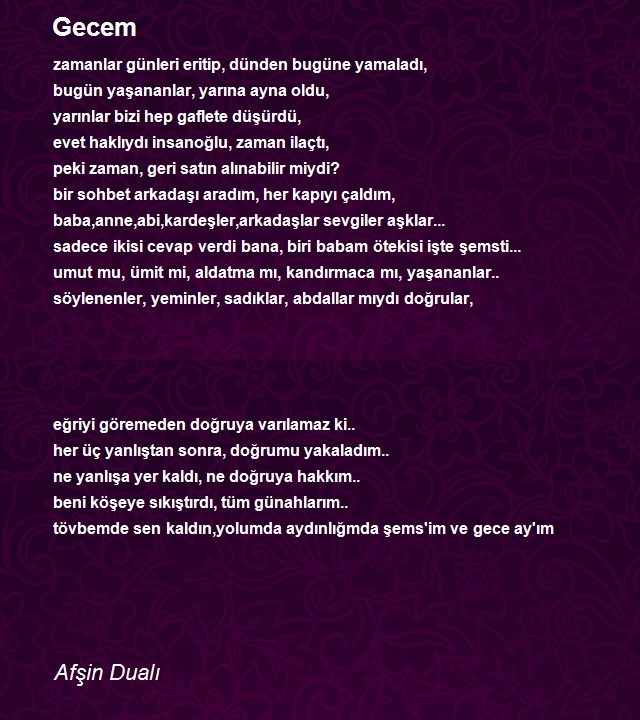 Afşin Dualı