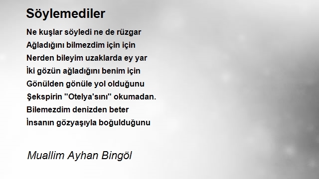 Muallim Ayhan Bingöl