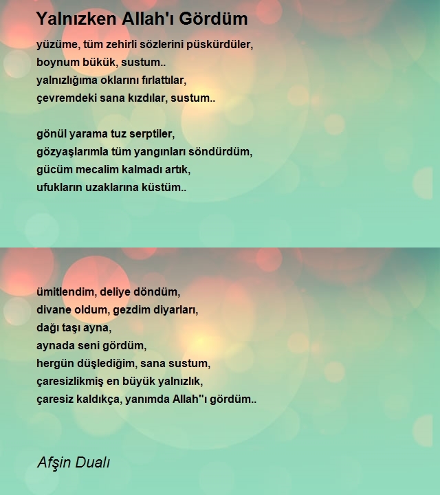 Afşin Dualı