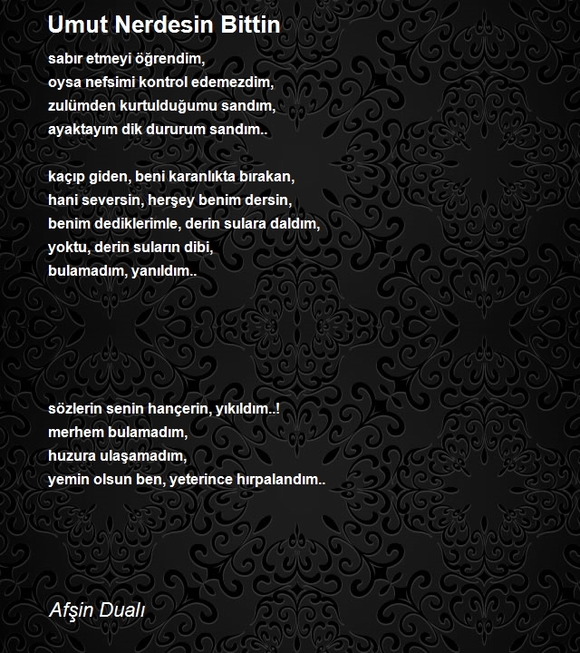 Afşin Dualı