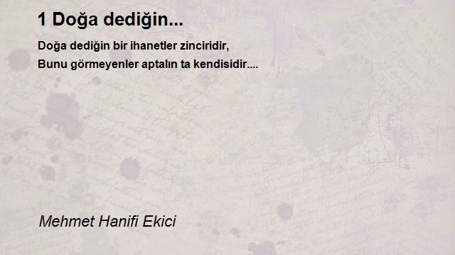 Mehmet Hanifi Ekici