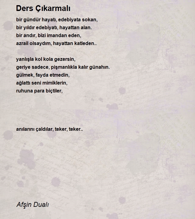 Afşin Dualı