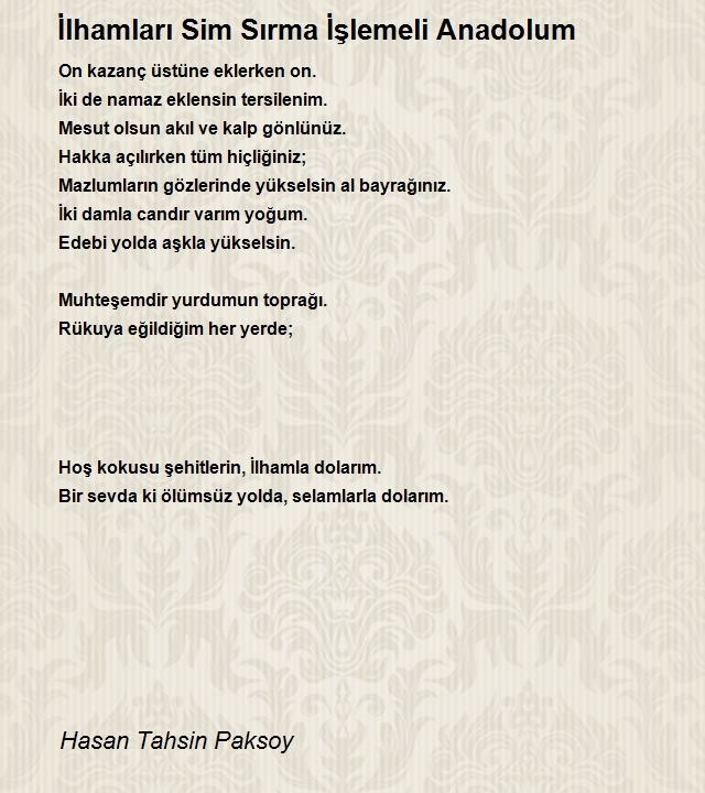 Hasan Tahsin Paksoy