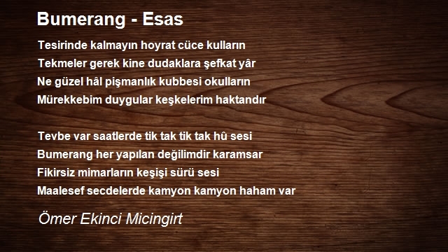 Ömer Ekinci Micingirt