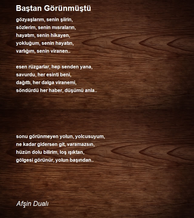 Afşin Dualı