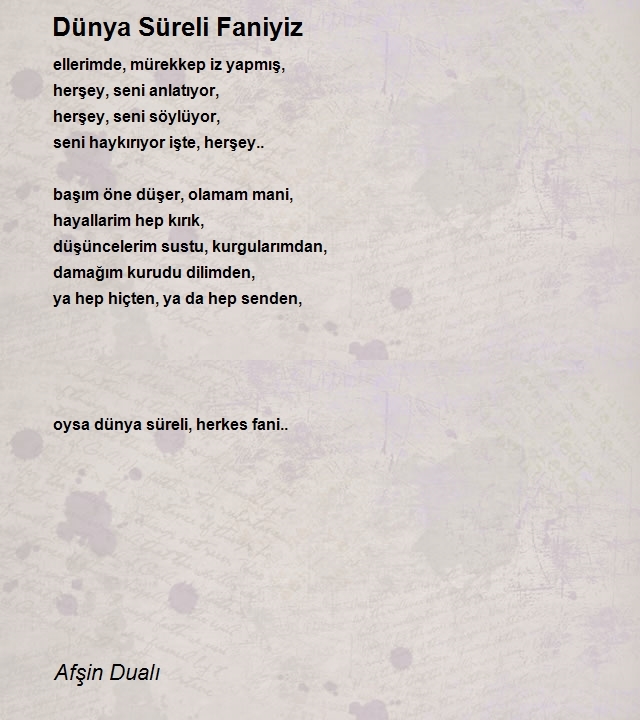 Afşin Dualı