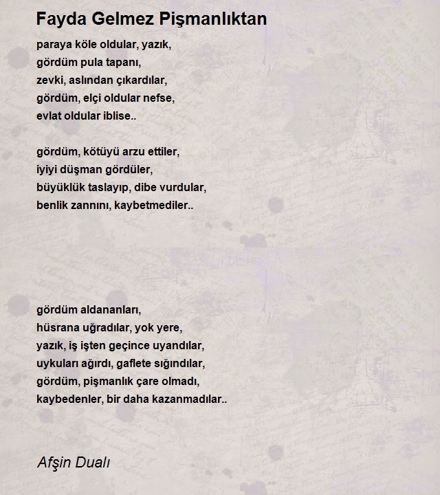 Afşin Dualı