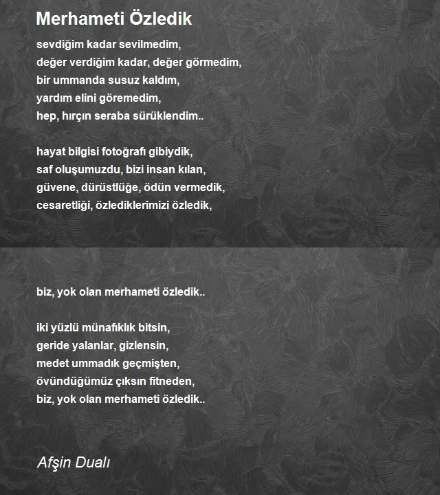 Afşin Dualı