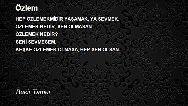 Bekir Tamer