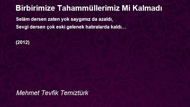 Mehmet Tevfik Temiztürk