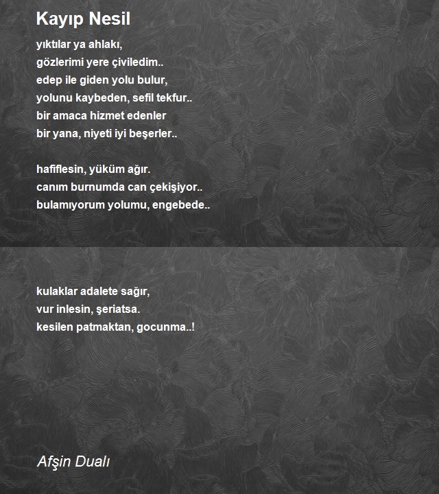 Afşin Dualı