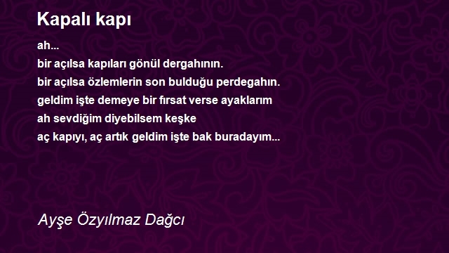 Ayşe Özyılmaz Dağcı