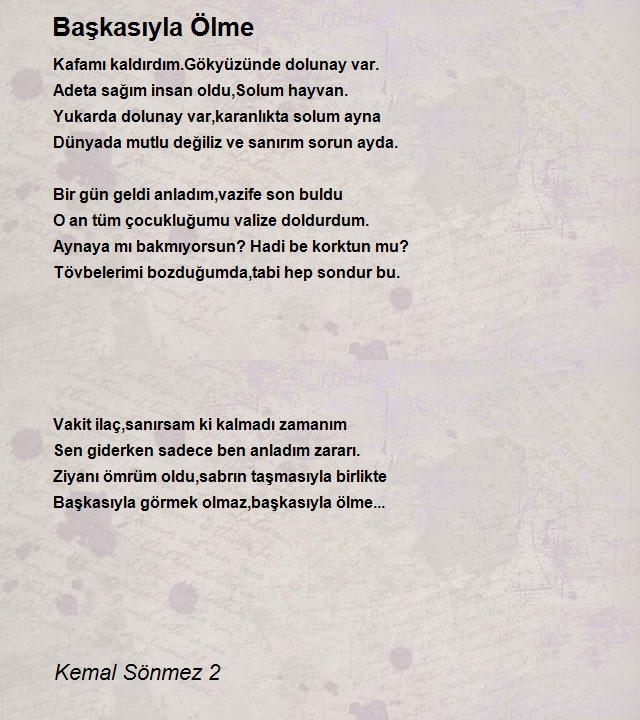 Kemal Sönmez 2