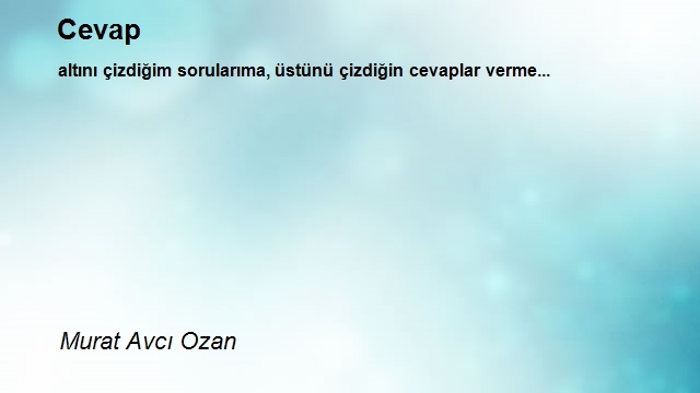 Murat Avcı Ozan