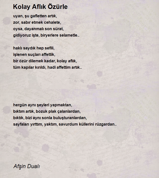 Afşin Dualı