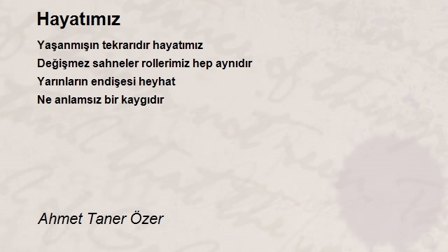 Ahmet Taner Özer