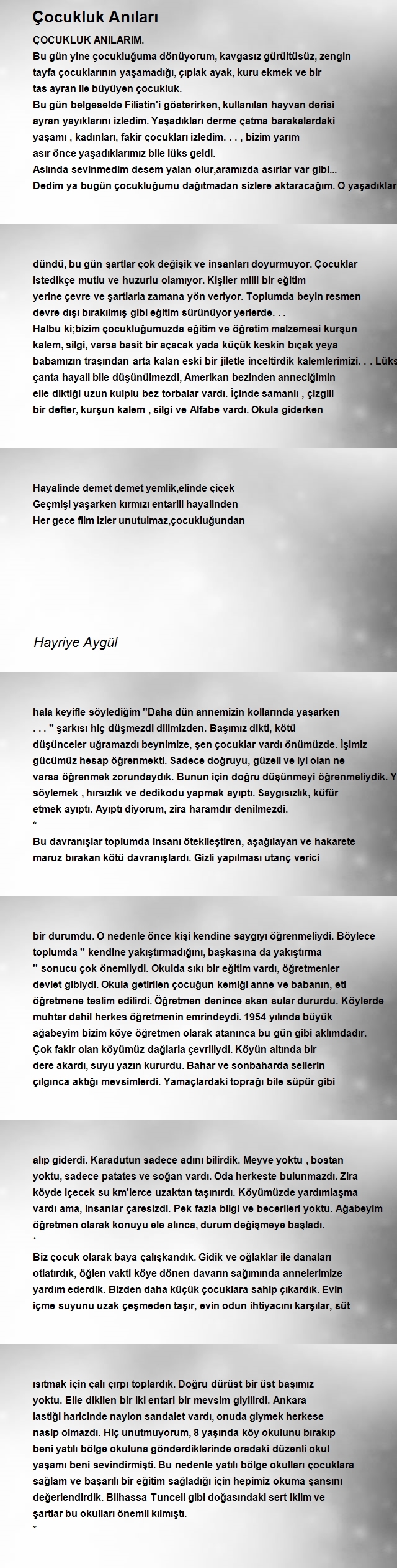 Hayriye Aygül