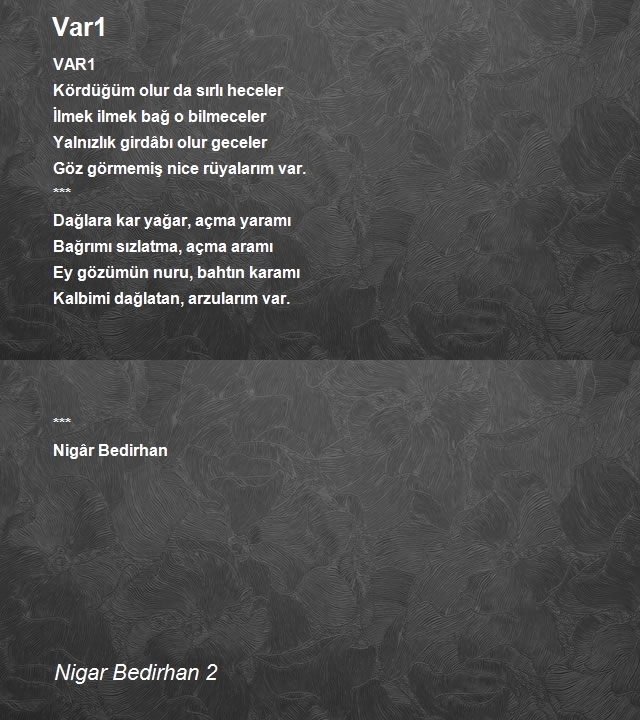 Nigar Bedirhan 2