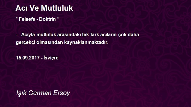 Işık German Ersoy 