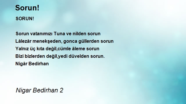 Nigar Bedirhan 2