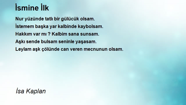 İsa Kaplan