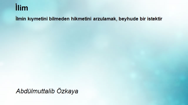 Abdülmuttalib Özkaya