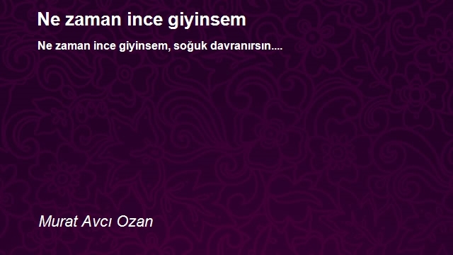 Murat Avcı Ozan