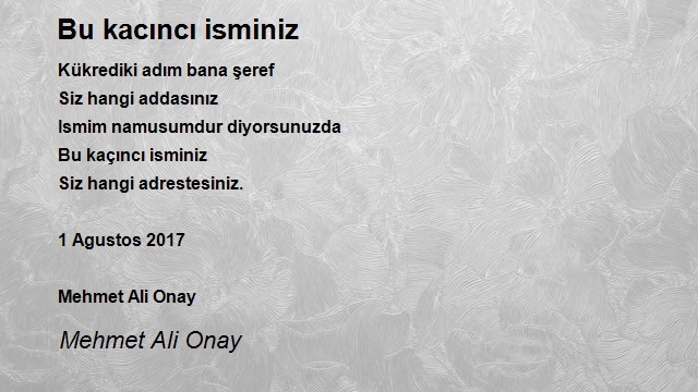 Mehmet Ali Onay