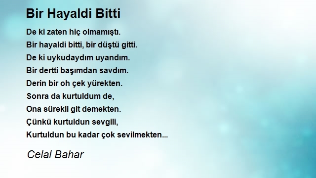 Celal Bahar