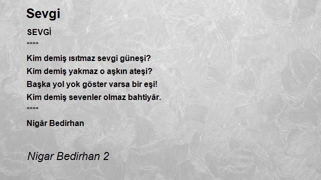 Nigar Bedirhan 2