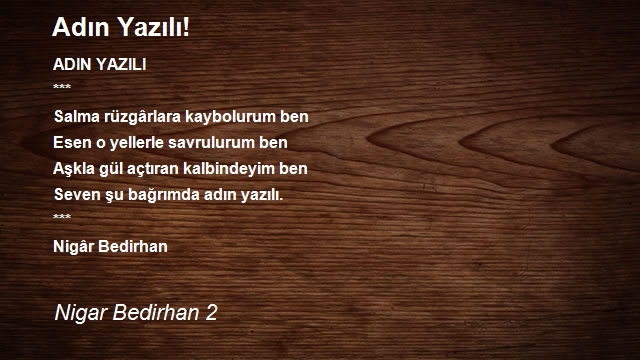 Nigar Bedirhan 2