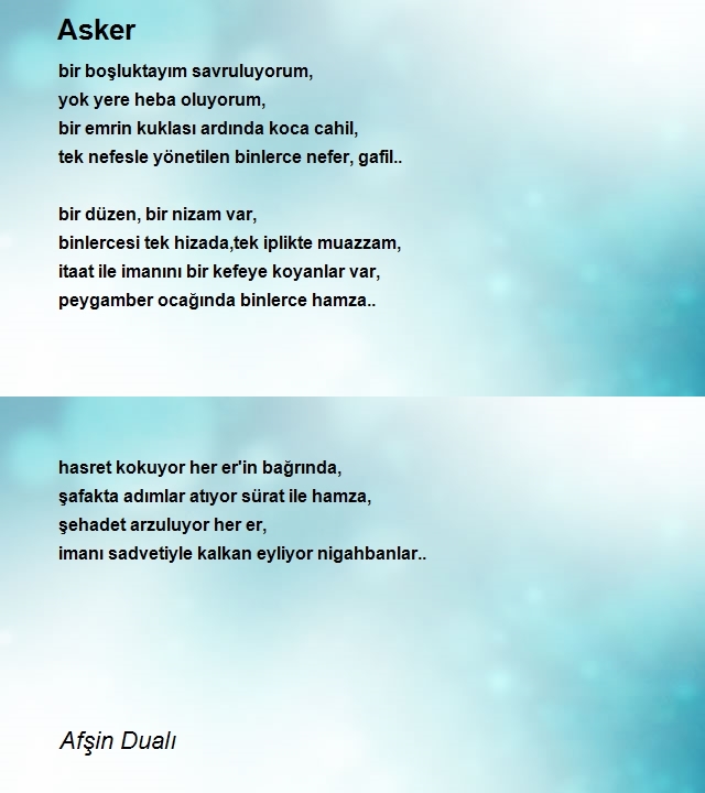 Afşin Dualı