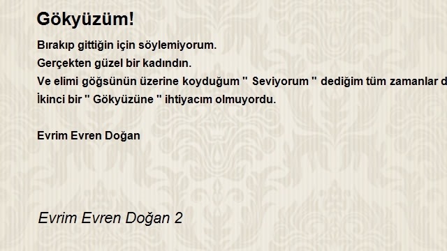 Evrim Evren Doğan 2