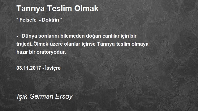 Işık German Ersoy 