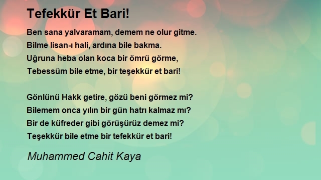 Muhammed Cahit Kaya