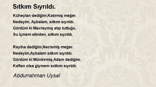 Abdurrahman Uysal