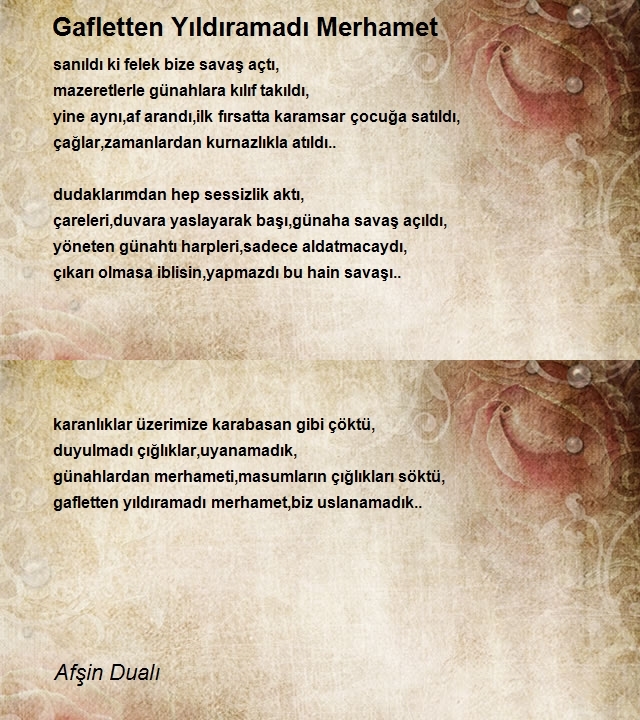 Afşin Dualı