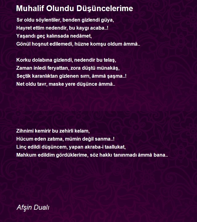 Afşin Dualı