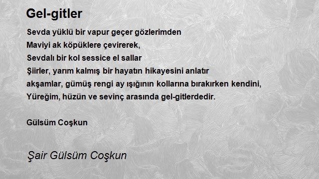 Şair Gülsüm Coşkun