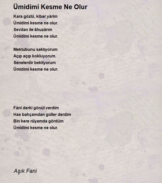 Aşık Fani