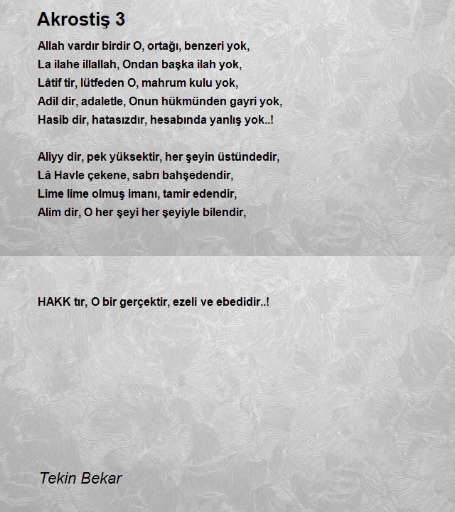 Tekin Bekar