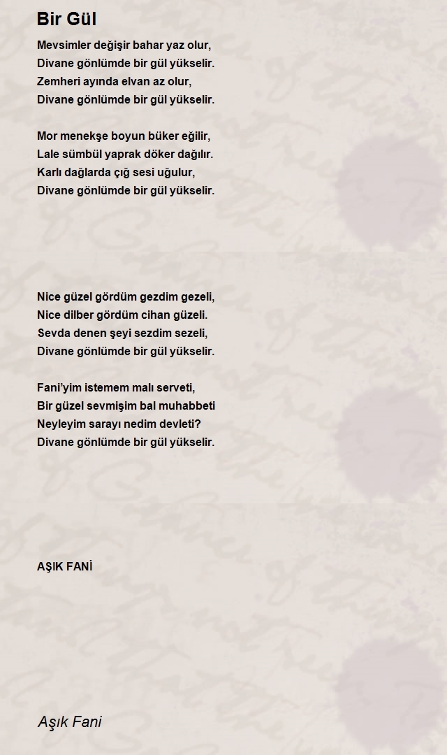 Aşık Fani