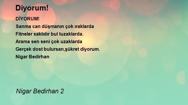 Nigar Bedirhan 2