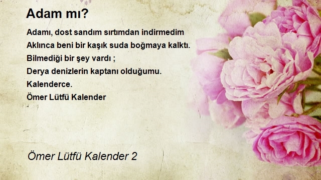 Ömer Lütfü Kalender 2