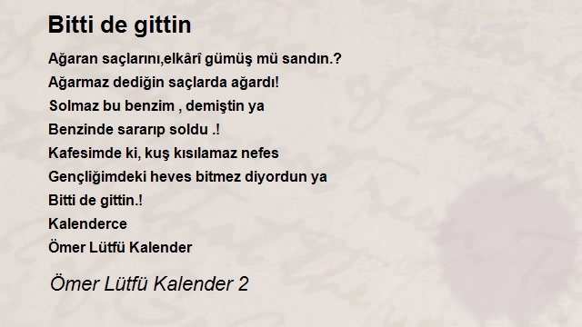 Ömer Lütfü Kalender 2