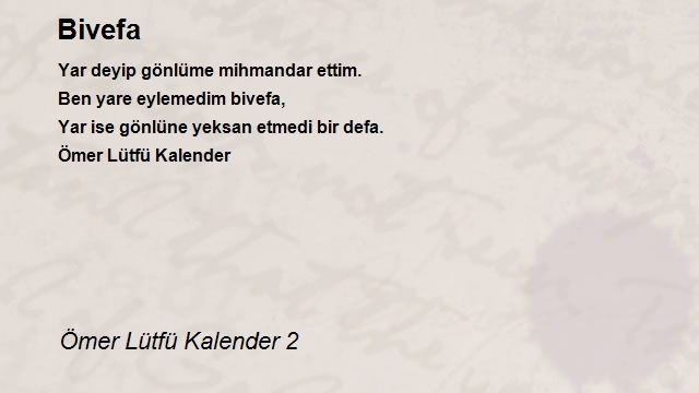 Ömer Lütfü Kalender 2